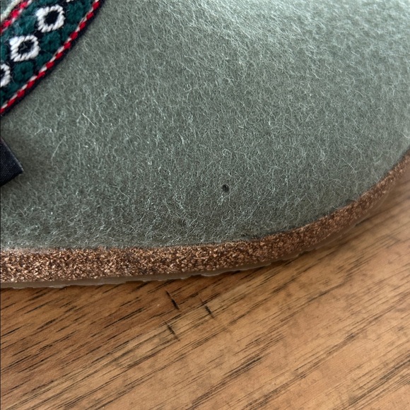 Haflinger Green Wool clogs - Picture 8 of 9